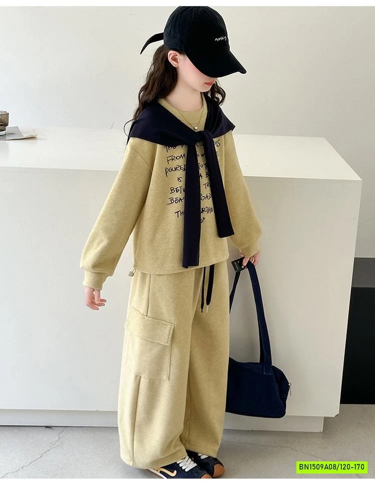 SÉT BỘ NỈ VÀNG KÈM KHĂN