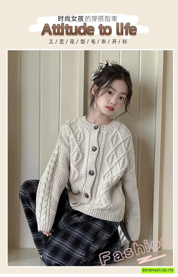 KHOÁC LEN VẶN THỪNG MIX QUẦN CARO SZ ĐẠI