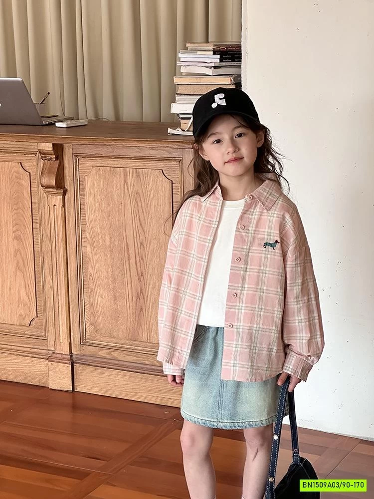 SƠ MI CARO HỒNG 25A052 AMBB