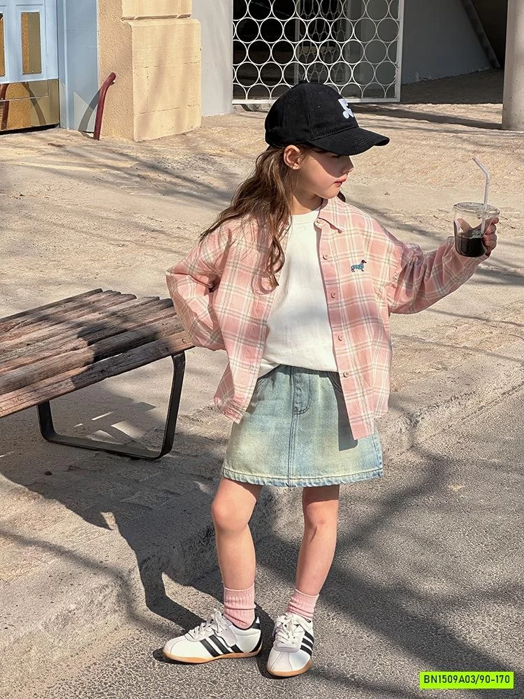 SƠ MI CARO HỒNG 25A052 AMBB