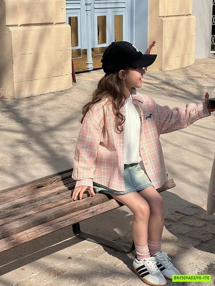 SƠ MI CARO HỒNG 25A052 AMBB