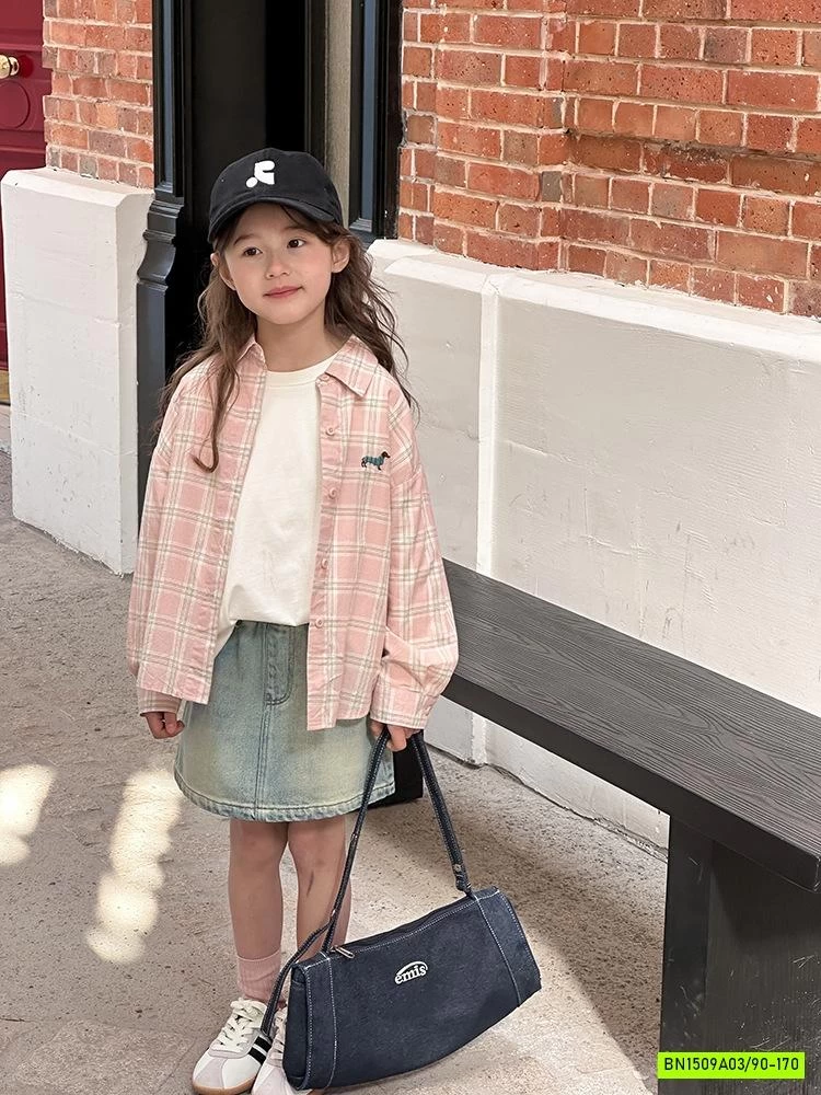 SƠ MI CARO HỒNG 25A052 AMBB