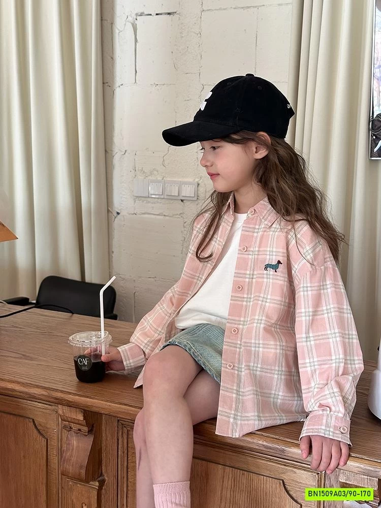 SƠ MI CARO HỒNG 25A052 AMBB