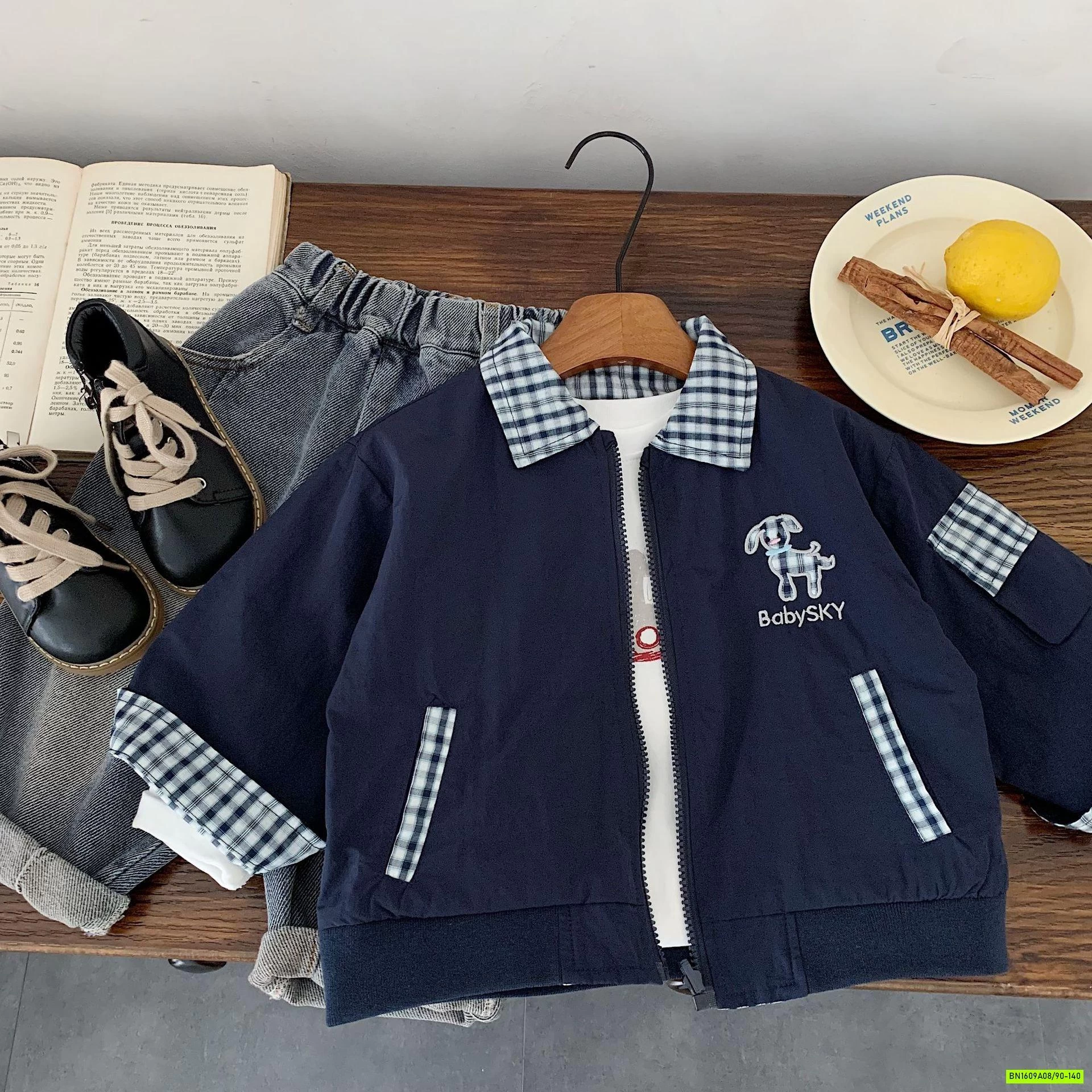 KHOÁC GIÓ CARO 2 MẶT XỊN SÒ