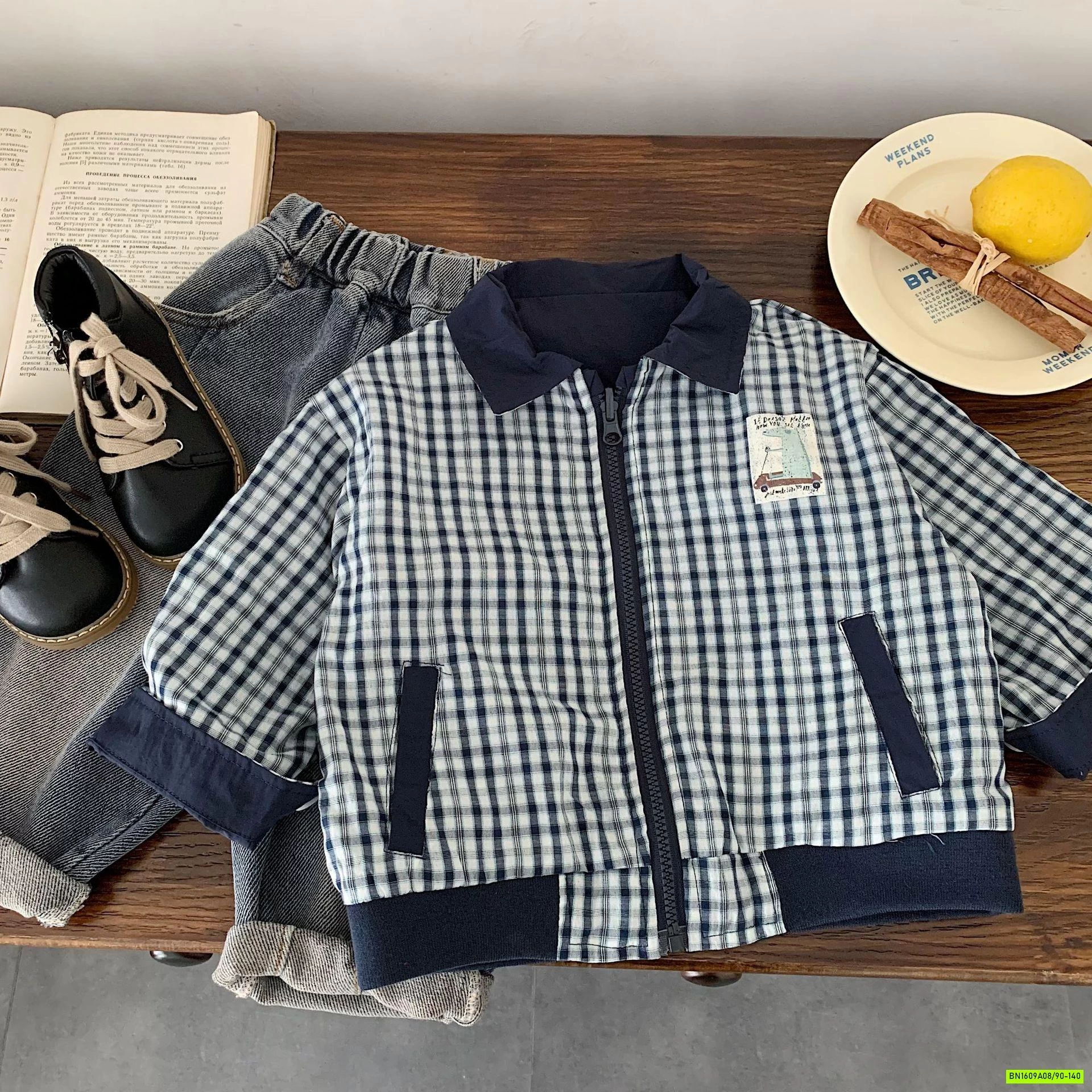 KHOÁC GIÓ CARO 2 MẶT XỊN SÒ