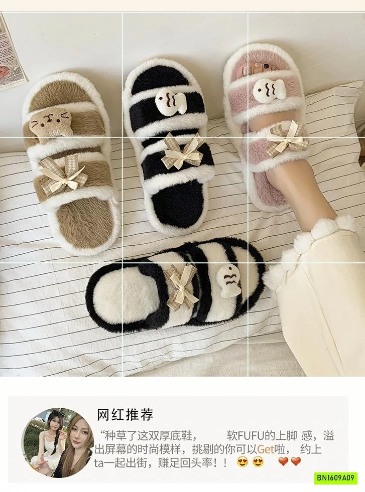 DÉP LÔNG MÈO 2 QUAI NGANG