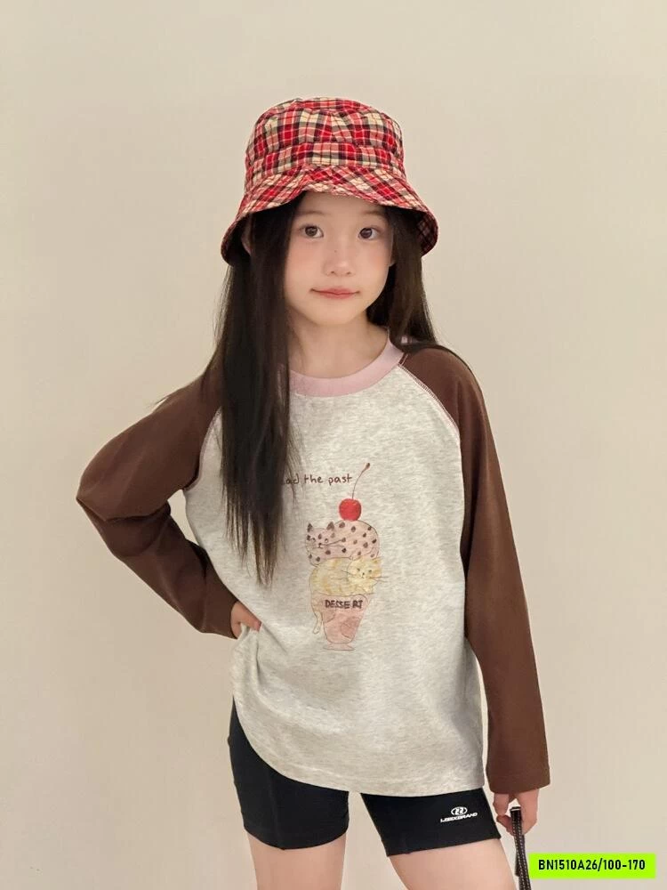 ÁO THUN PHỐI MÀU TAY 26E107 AMBB