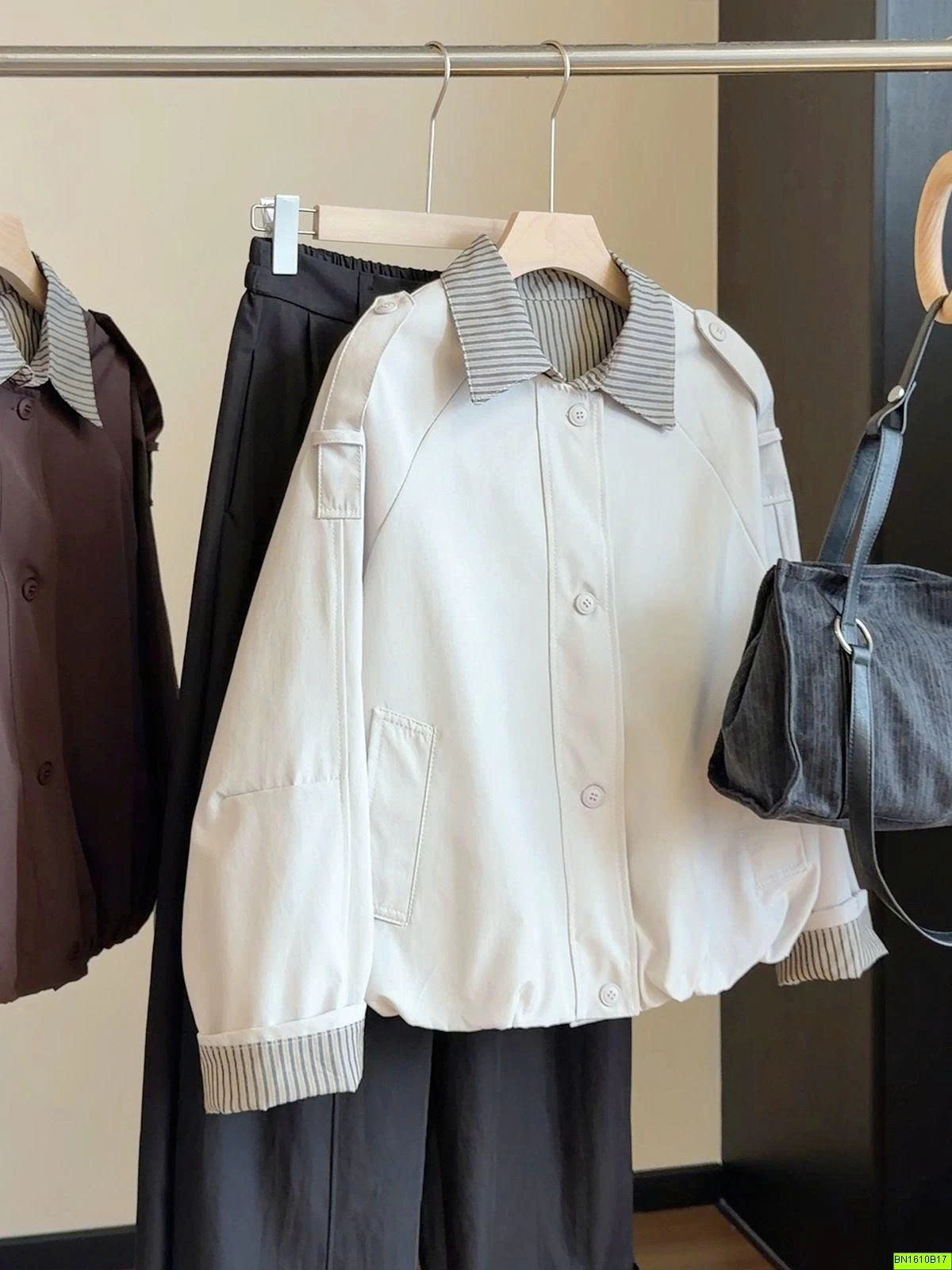 ÁO KHOÁC PHỐI CỔ THỜI TRANG VINTAGE