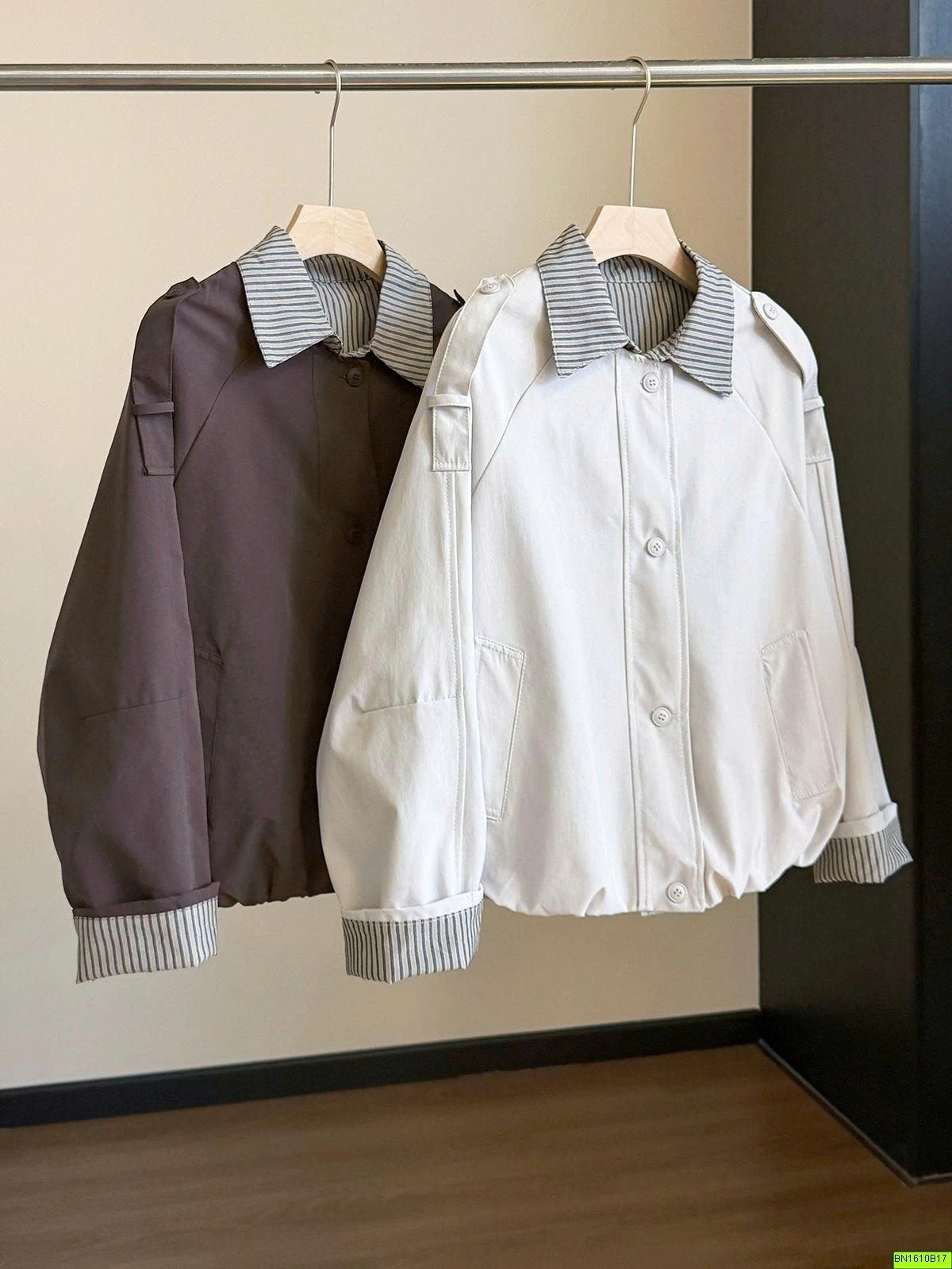 ÁO KHOÁC PHỐI CỔ THỜI TRANG VINTAGE