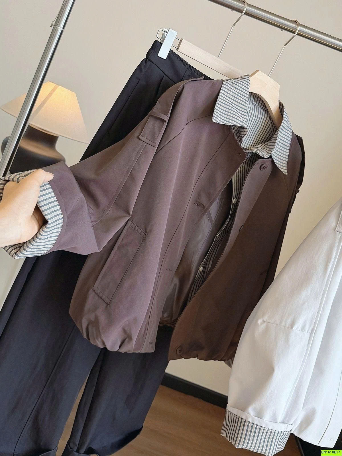 ÁO KHOÁC PHỐI CỔ THỜI TRANG VINTAGE