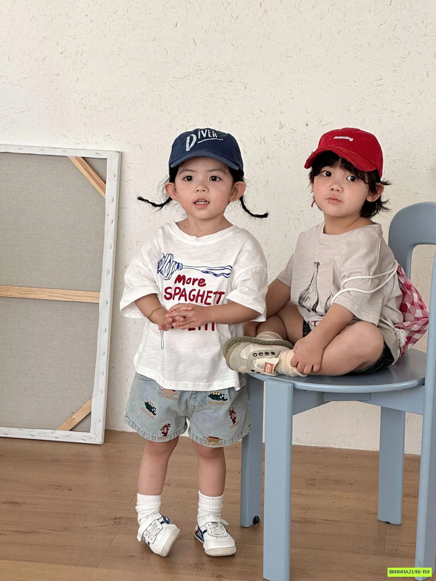 ÁO THUN XƯỚC MIX SHORT JEANS THÊU