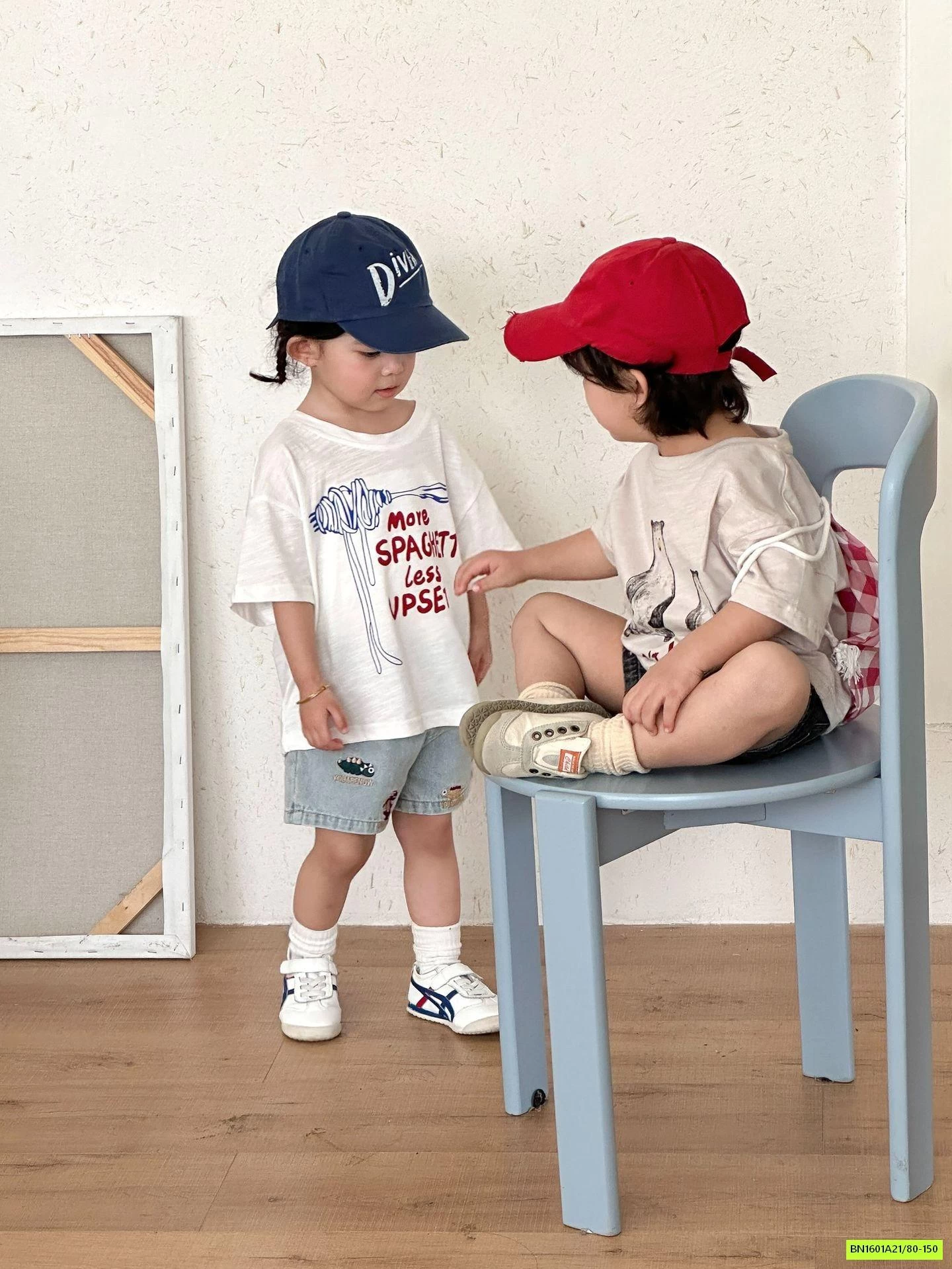 ÁO THUN XƯỚC MIX SHORT JEANS THÊU