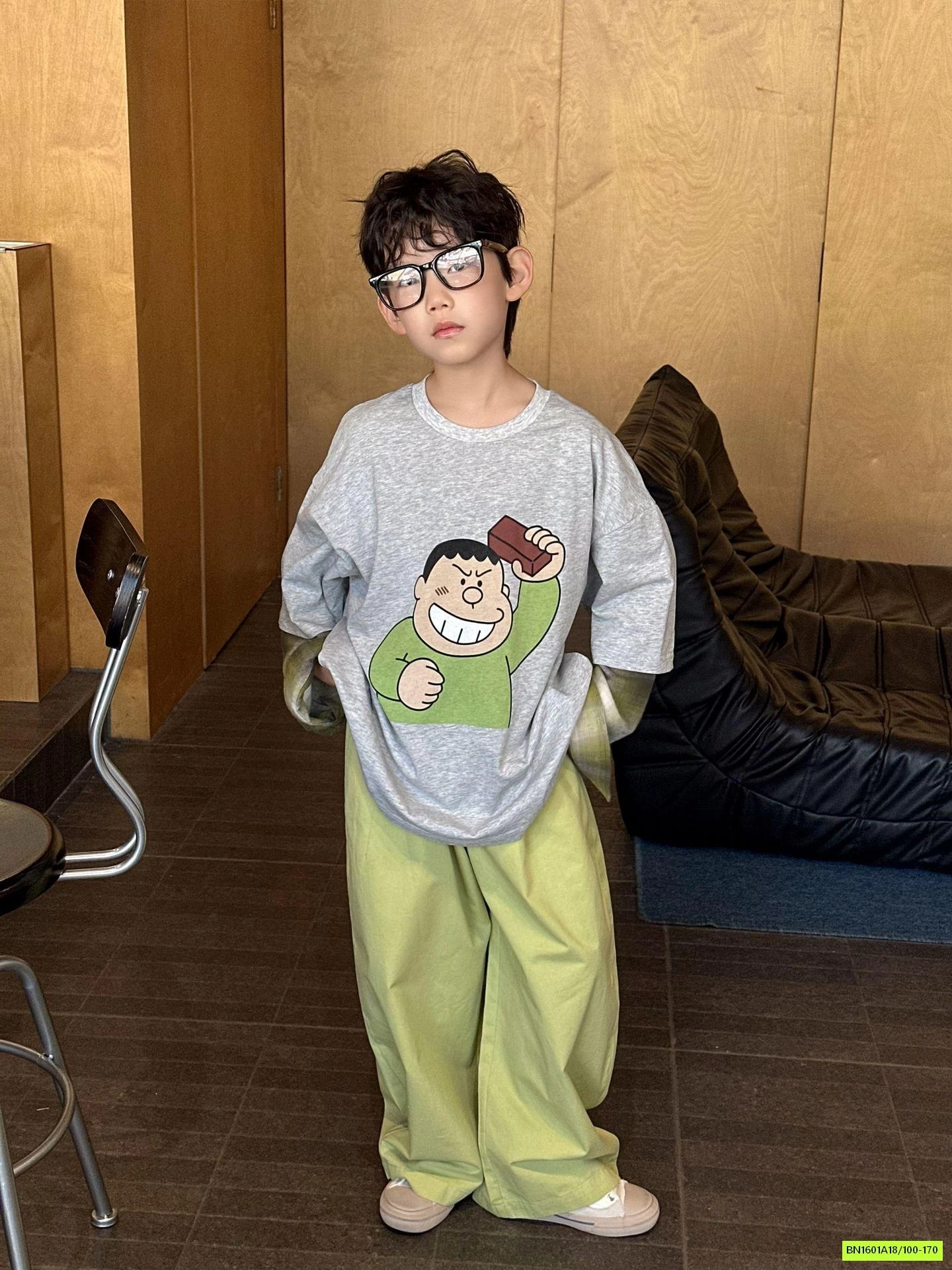 ÁO THUN CHAI-EN TAY PHỐI CARO