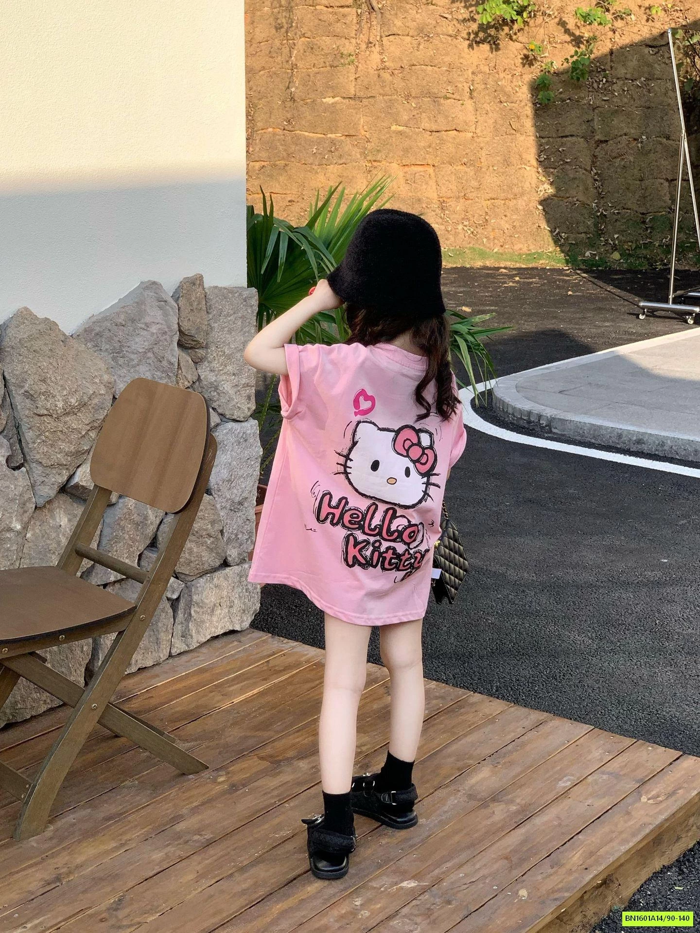 ÁO DÁNG DÀI HỒNG KITTY