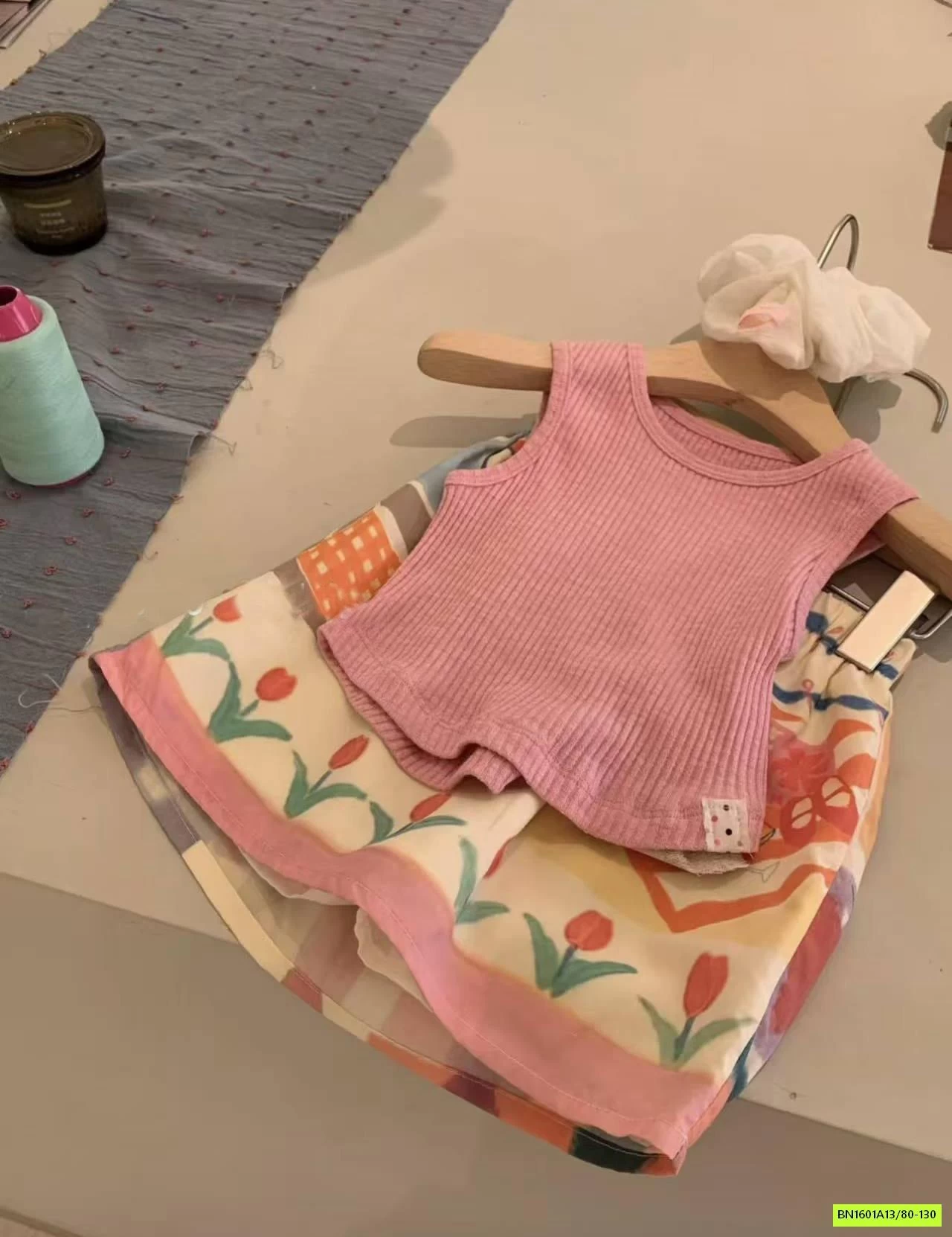 SÉT ÁO HỒNG MIX CV HOA