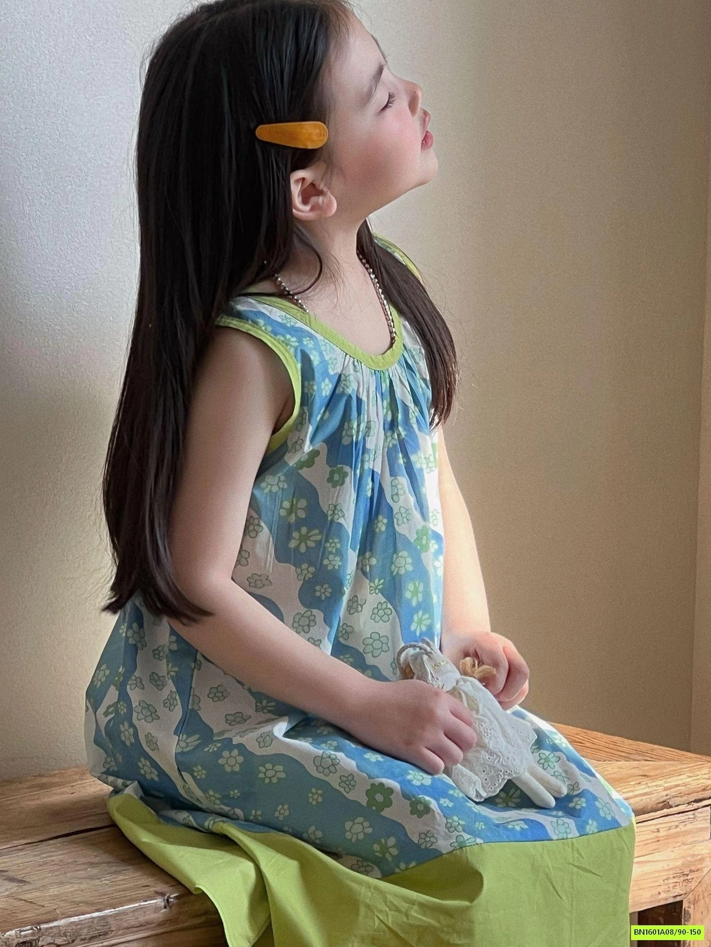 ĐẦM HOA NHÍ XANH PHỐI MÀU