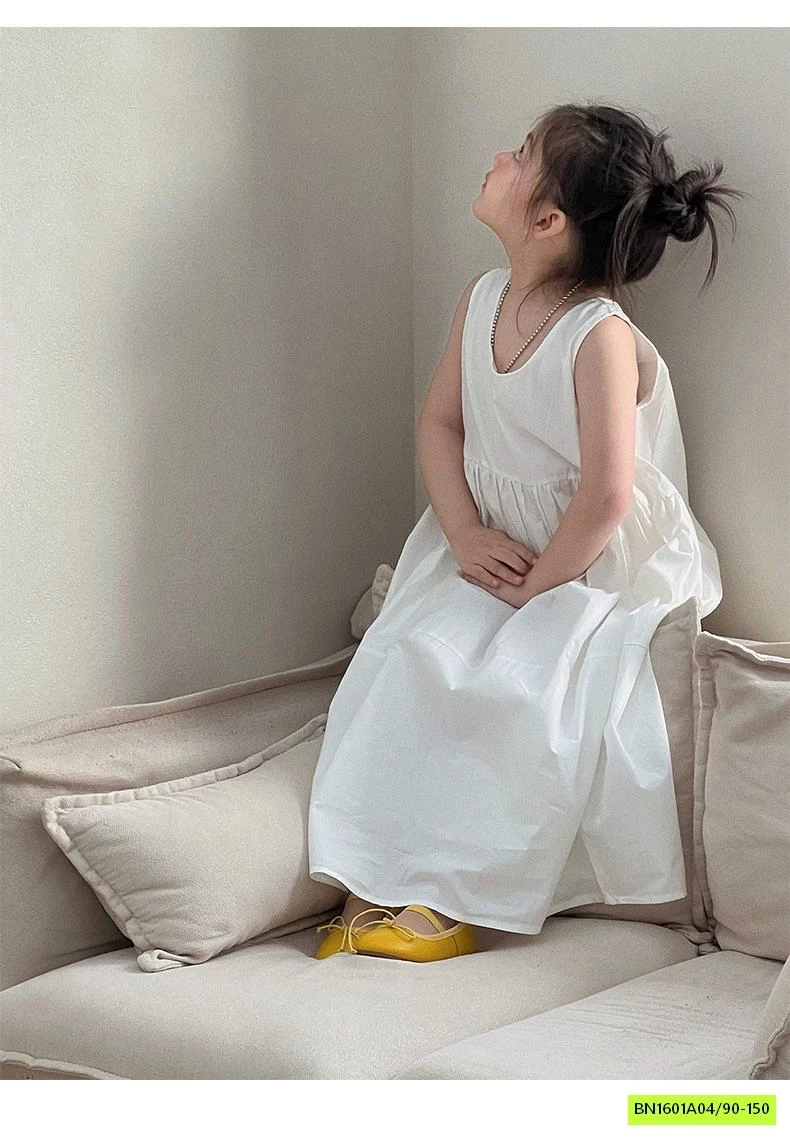 ĐẦM MAXI SÁT NÁCH TRẮNG