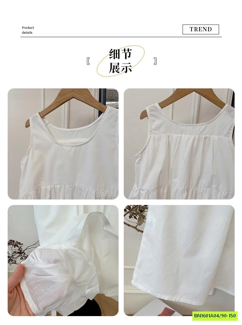 ĐẦM MAXI SÁT NÁCH TRẮNG