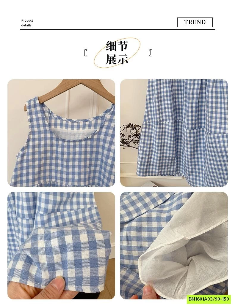 ĐẦM MAXI SÁT NÁCH CARO XANH