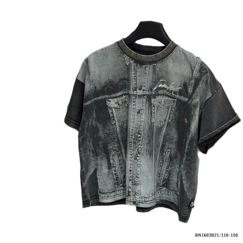 ÁO THUN LOANG GIẢ JEANS