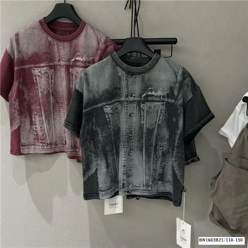 ÁO THUN LOANG GIẢ JEANS