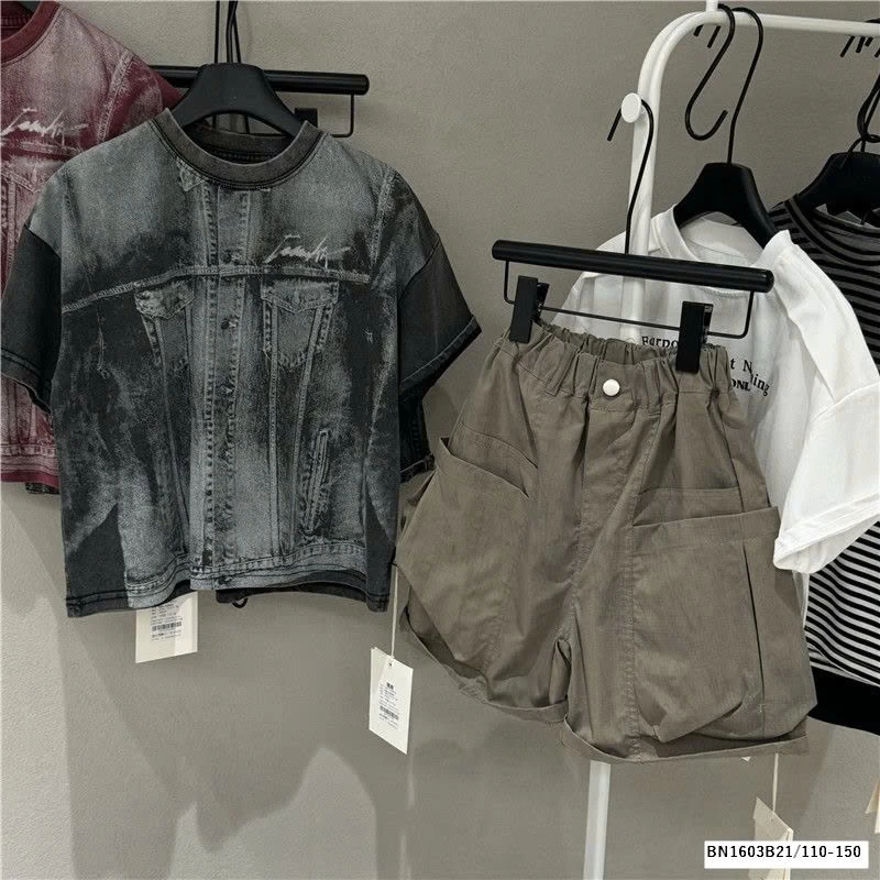 ÁO THUN LOANG GIẢ JEANS