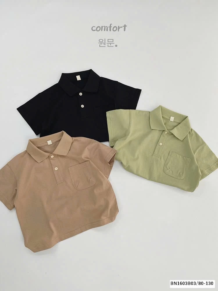 ÁO POLO TRƠN MÀU HÀN QUỐC