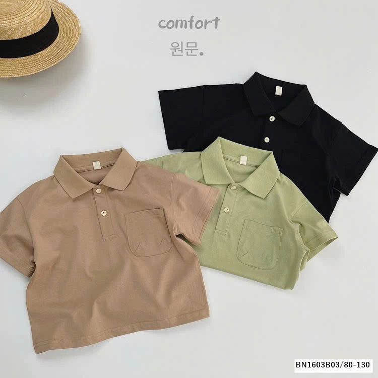 ÁO POLO TRƠN MÀU HÀN QUỐC