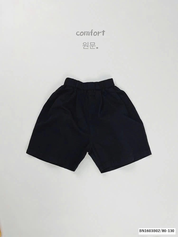 QUẦN SHORT THÔ CẠP CHUN ĐEN