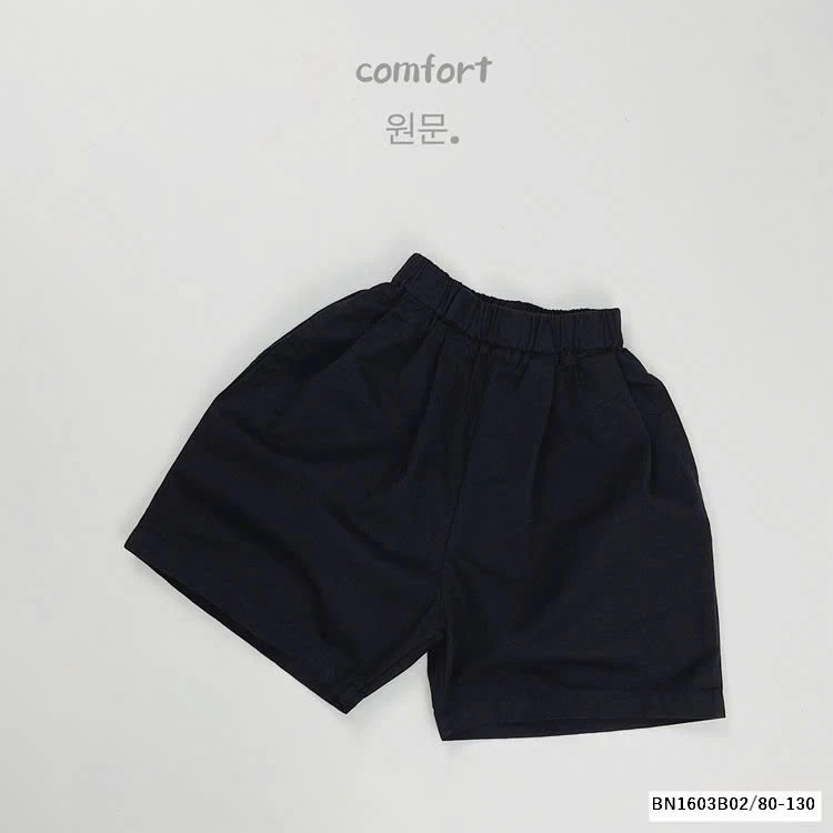 QUẦN SHORT THÔ CẠP CHUN ĐEN