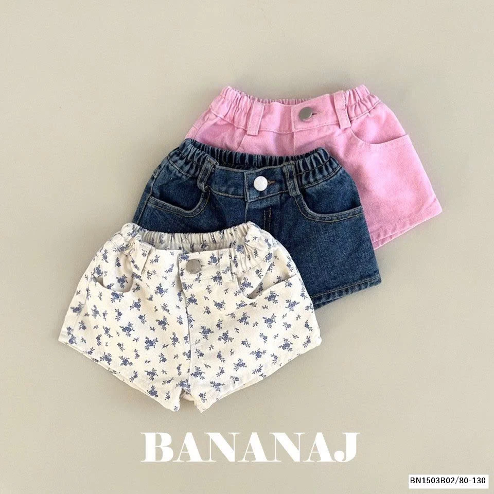 QUẦN SHORT BÉ GÁI DÁNG NGẮN