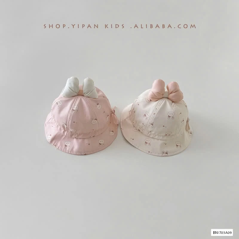 MŨ BÈO THỎ GẮN NƠ