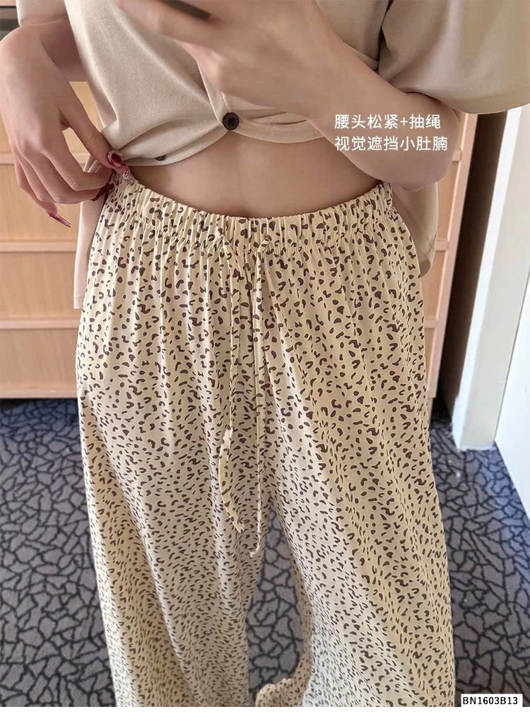 QUẦN COTTON MẶC NHÀ HỌA TIẾT