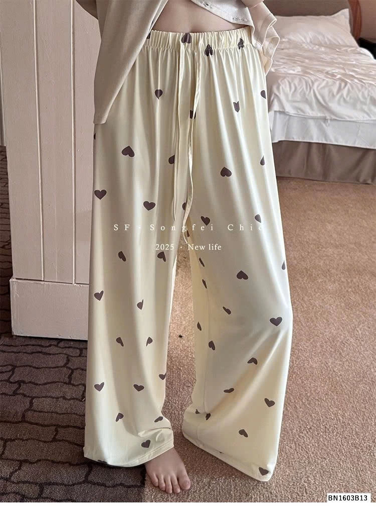 QUẦN COTTON MẶC NHÀ HỌA TIẾT