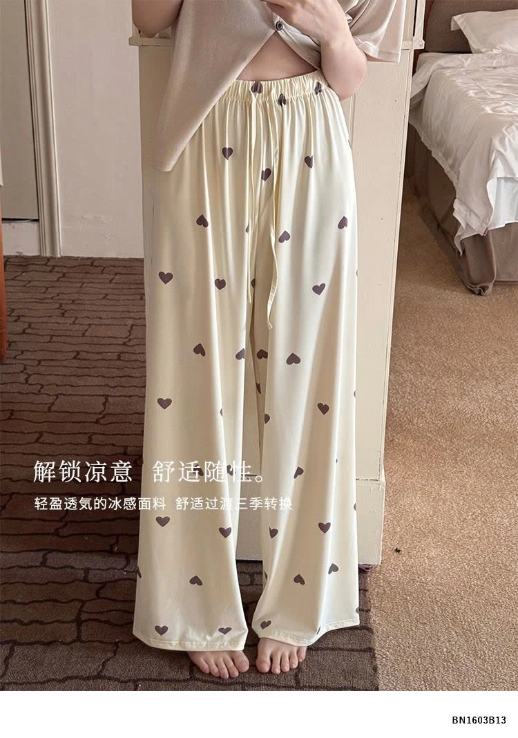 QUẦN COTTON MẶC NHÀ HỌA TIẾT