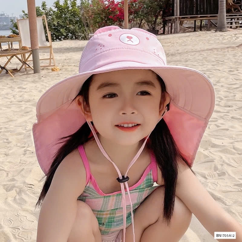 MŨ CHỐNG NẮNG THOÁNG KHÍ TAI GẤU