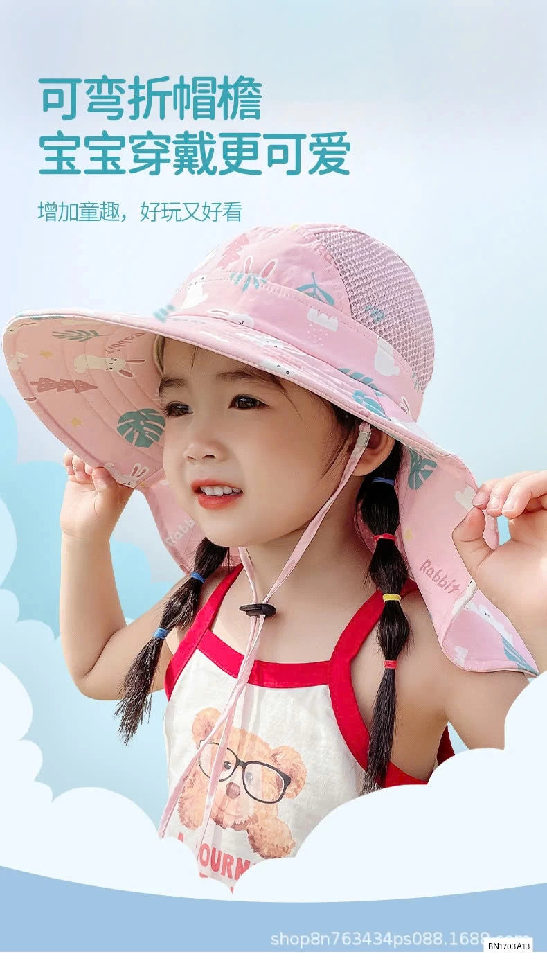 MŨ CHỐNG NẮNG IN HÌNH DỄ THƯƠNG