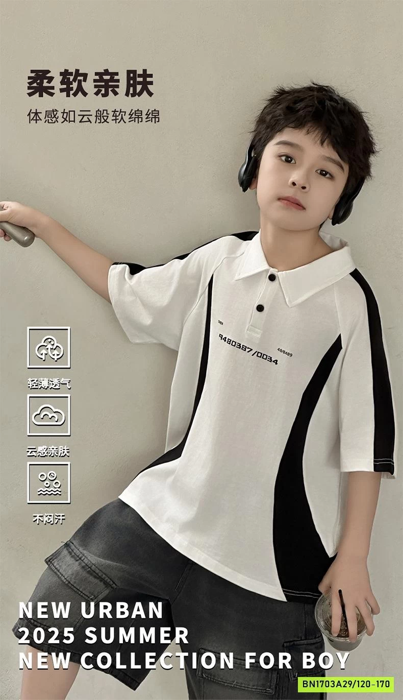 POLO PHỐI MÀU BÉ TRAI