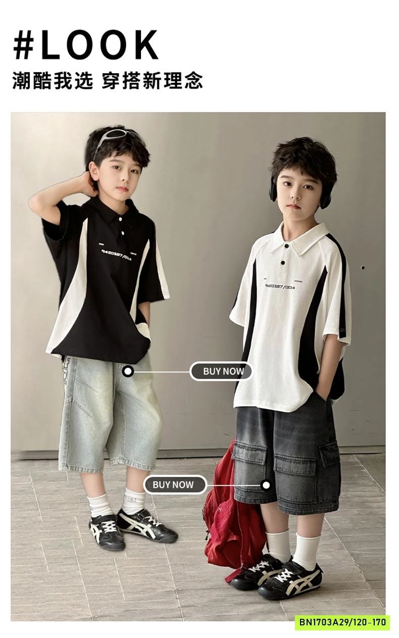 POLO PHỐI MÀU BÉ TRAI