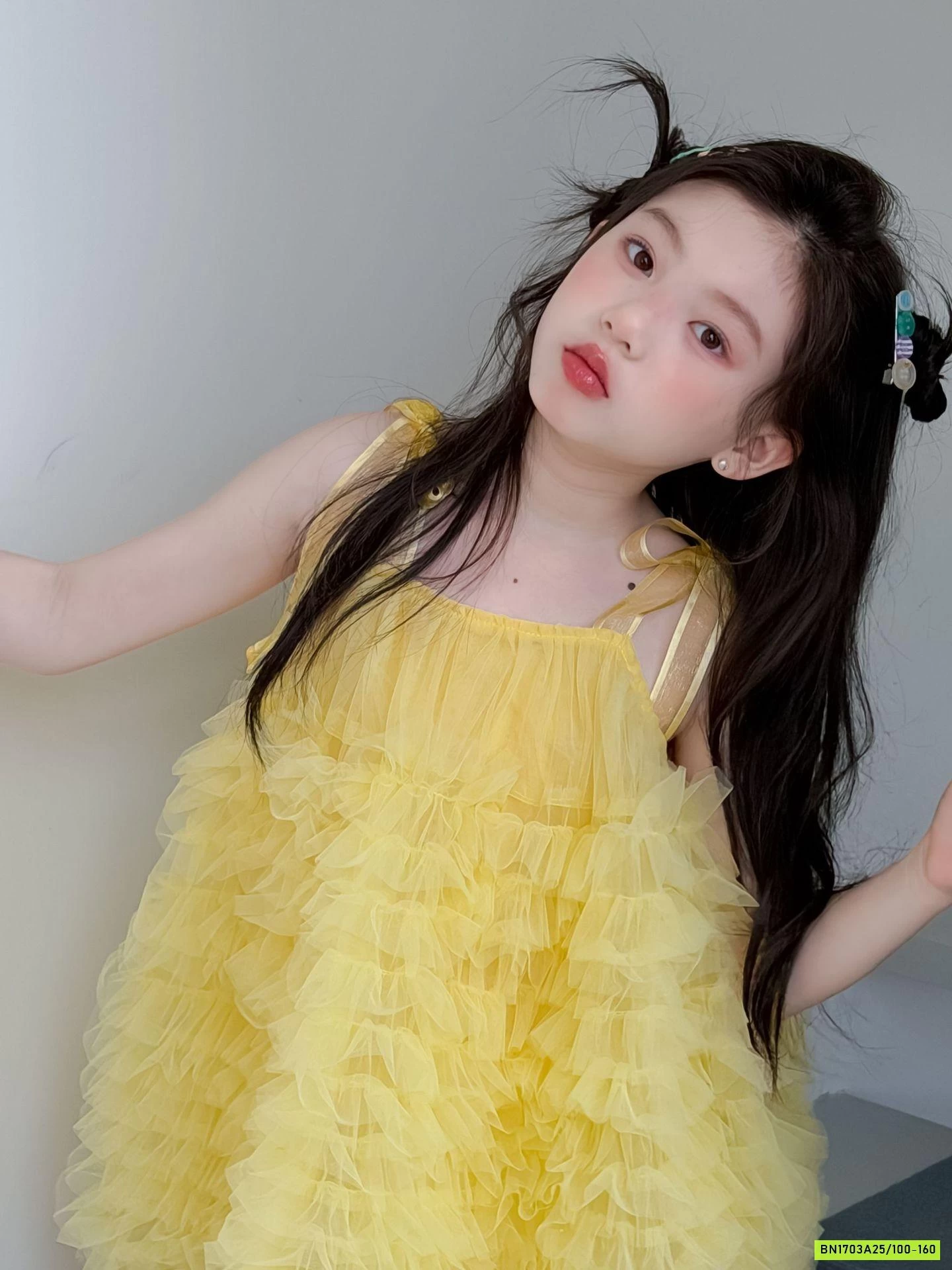 ĐẦM VOAN TUTU VÀNG 2 DÂY