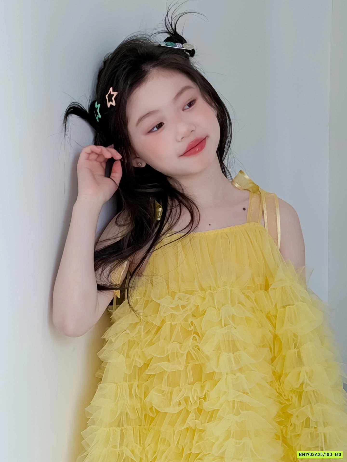 ĐẦM VOAN TUTU VÀNG 2 DÂY