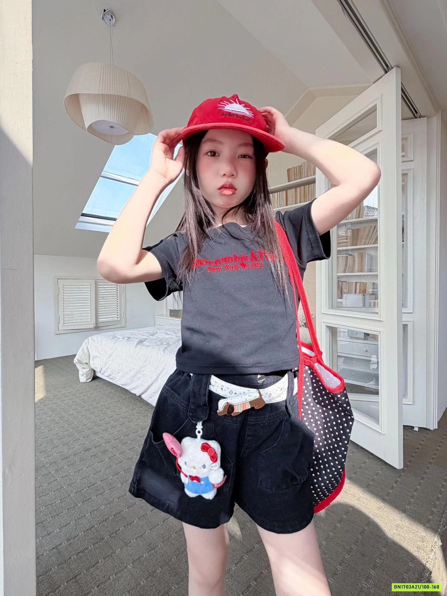 CROPTOP MIX SHORT ĐEN