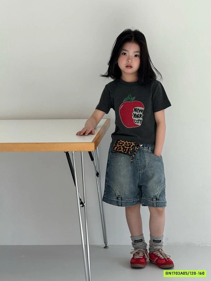 ÁO THUN TÁO MIX SHORT JEANS CÁ TÍNH