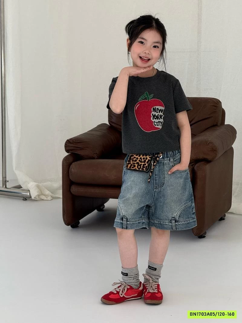 ÁO THUN TÁO MIX SHORT JEANS CÁ TÍNH