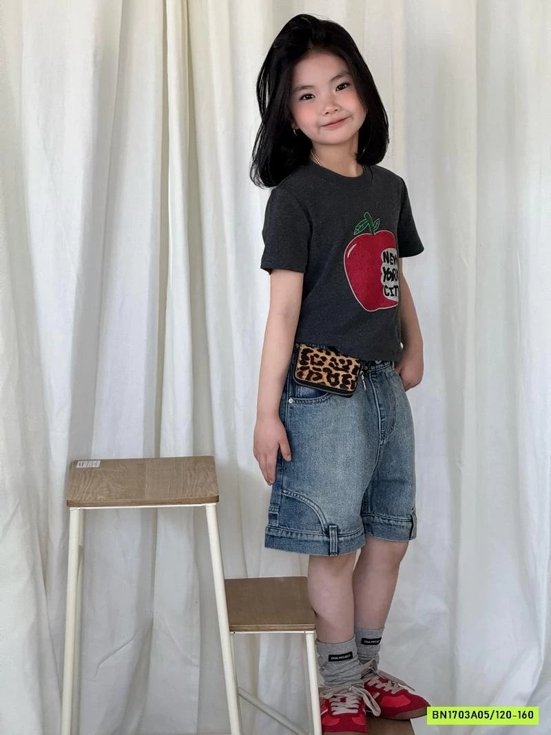 ÁO THUN TÁO MIX SHORT JEANS CÁ TÍNH