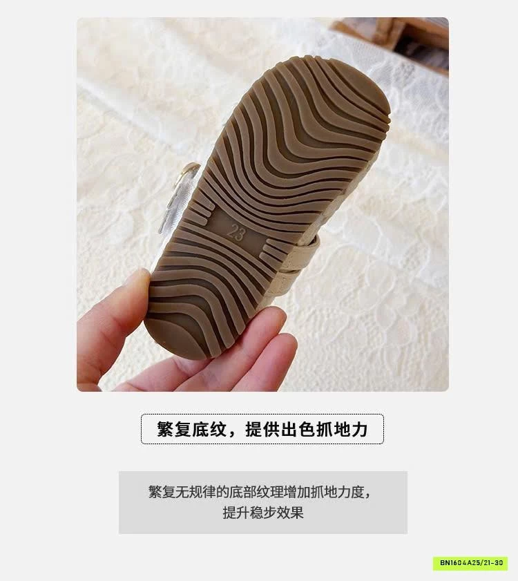 GIÀY BÚP BÊ LƯỚI HOA CHO BG