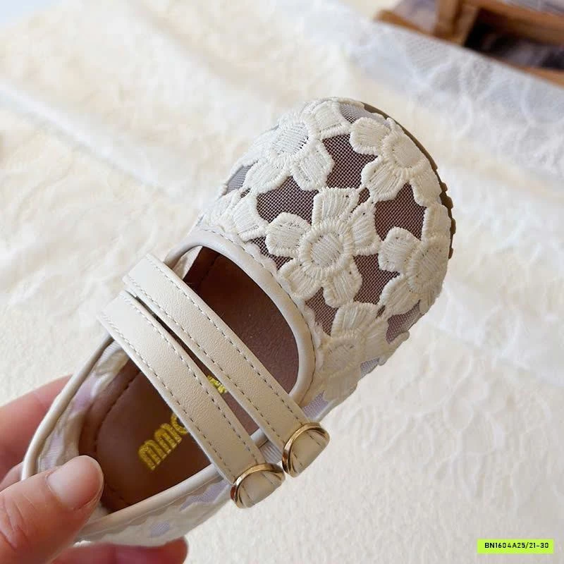 GIÀY BÚP BÊ LƯỚI HOA CHO BG