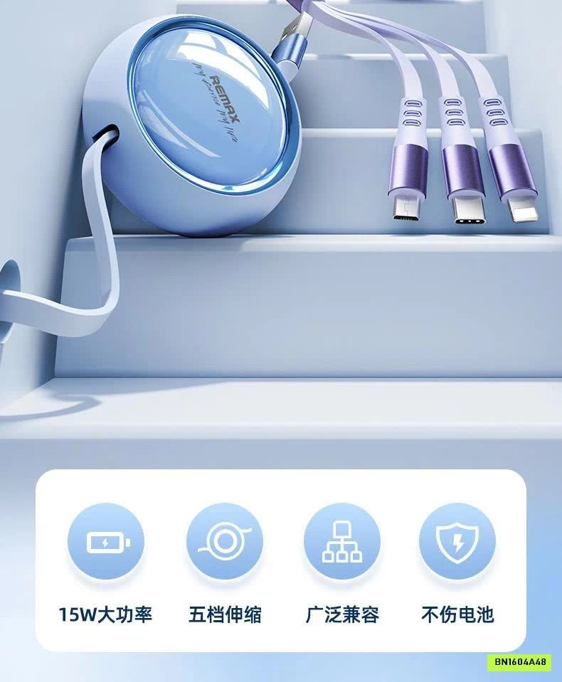 DÂY SẠC REMAX CHÍNH HÃNG 3IN1