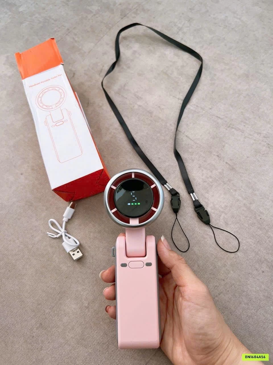 QUẠT MINI GẤP GỌN ĐEO CỔ