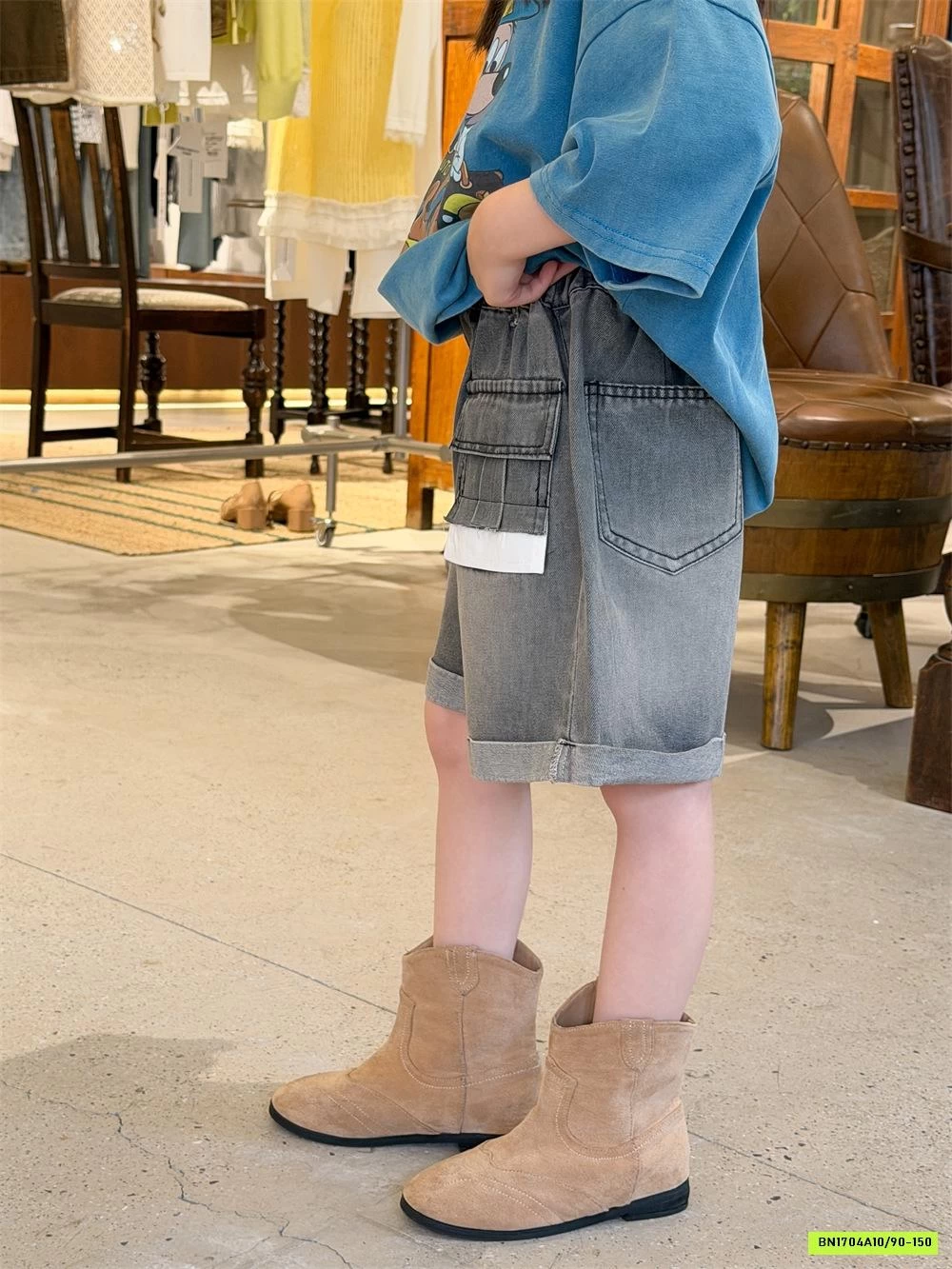 SHORT JEANS TÚI NGƯỢC CÁ TÍNH XDJ